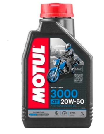 ACEITE MOTUL 3000 20W50 MINERAL 4T 1LT.