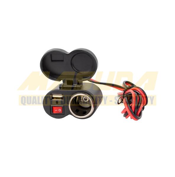 CARGADOR USB MULTI-FUNCIONAL PARA MOTOCICLETA IR-3016