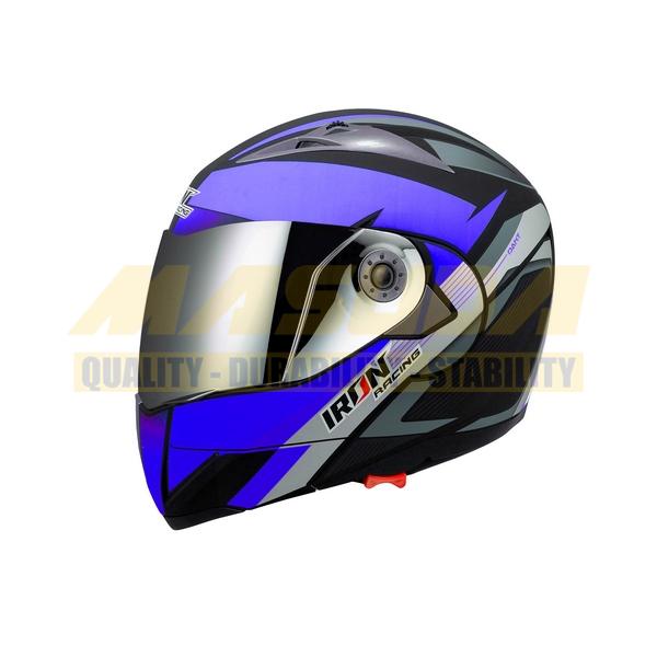 CASCO ABATIBLE IR DOBLE MICA DOT DANT AZUL TALLA L