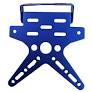 PORTA-PLACA ALUMINIO DECORATIVO AZUL