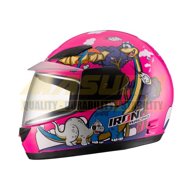CASCO INTEGRAL IR-109 DINO KIDS ROSA UNITALLA